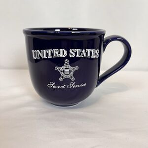 Official United States Secret Service Coffee Mug Cobalt Blue Silver Phoenix